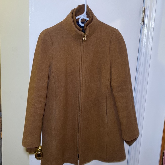 J.Crew Lodge coat in Italian stadium-cloth wool- Size 4, Color: Tan - Picture 8 of 10